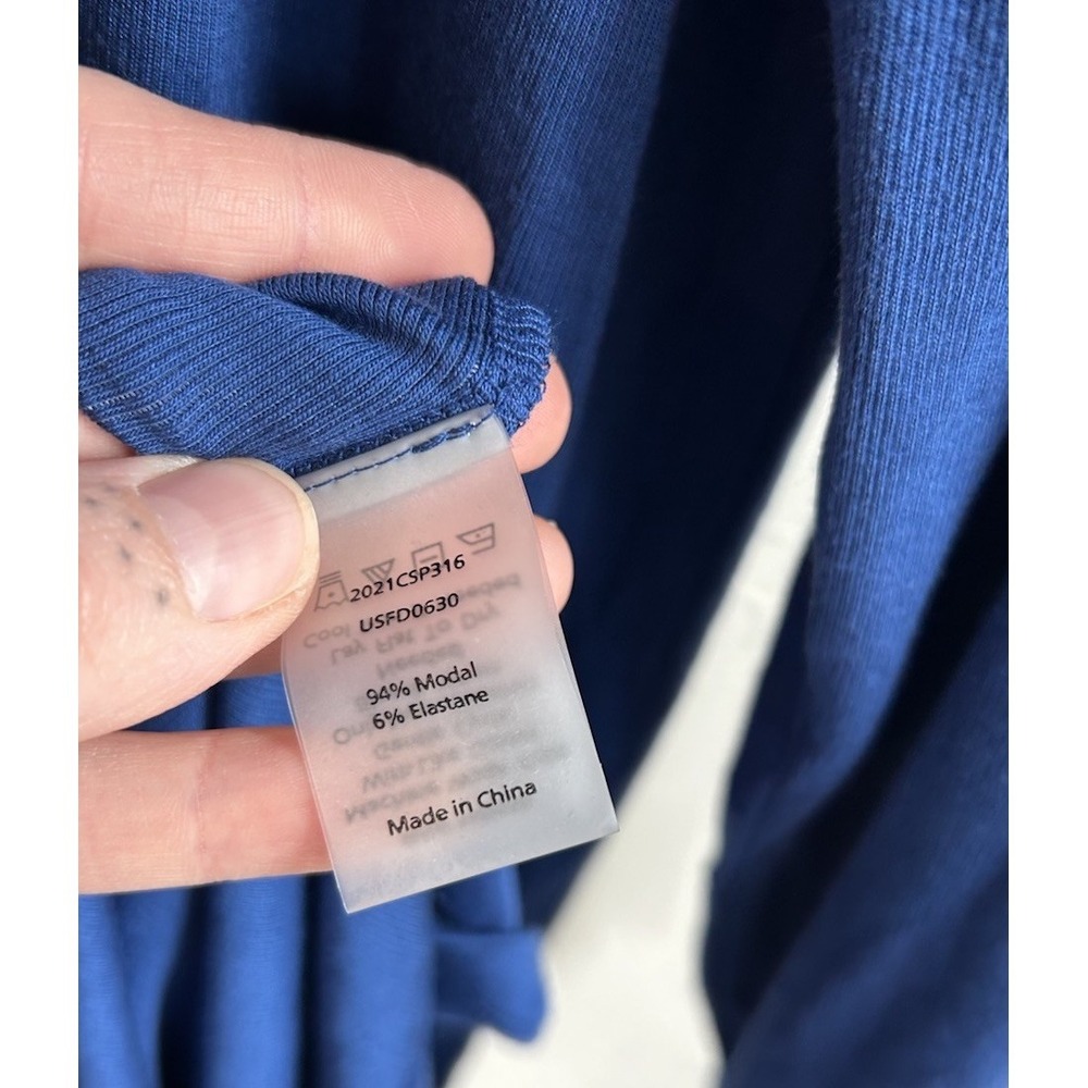Universal Standard Foundation Turtleneck Long Sleeve Dress L Sodalite Blue NWT - Picture 7 of 8